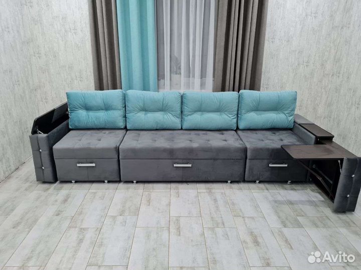 Диван трансформер 3 в 1 со столиком