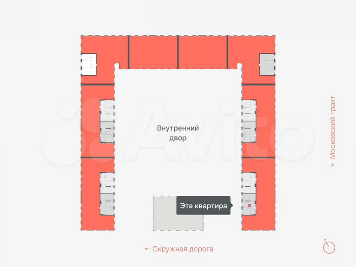 2-к. квартира, 58 м², 8/14 эт.