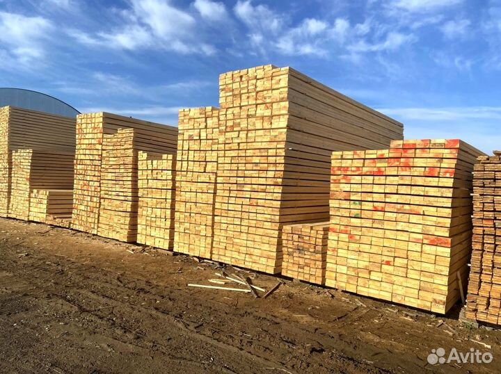 Доска обрезная 25x150x3м