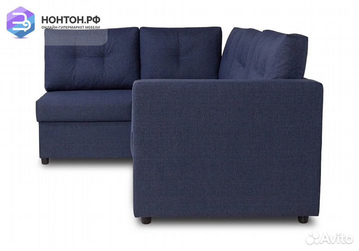 Диван угловой дельфин Стаберг синий