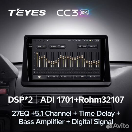 Магнитола Teyes CC3 2K 6/128 Mitsubishi Pajero 2