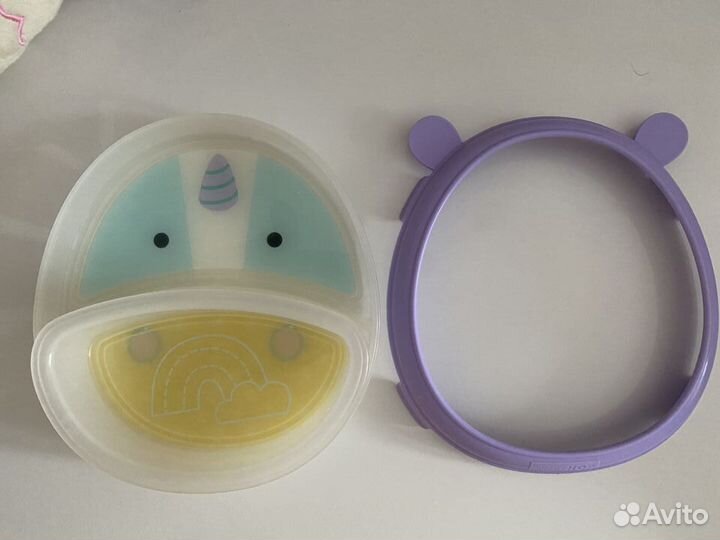 Skip-Hop Тарелка 2 в 1 Единорог