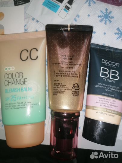 Набор косметики пакетом. CC вв крем