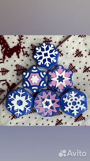 Мыльные снежинки