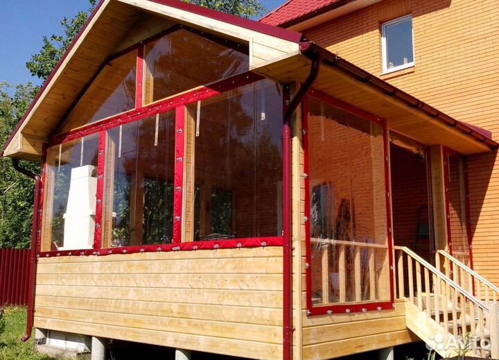 Мягкие пвх окна на беседку