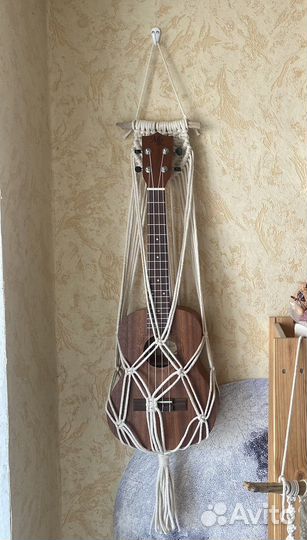 Держатель для гитары укулеле макраме подвес