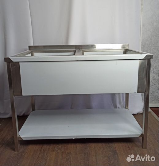 Ванна моечная двухсекционная из нержавейки