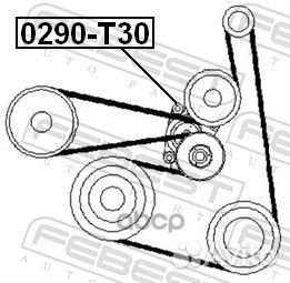 Натяжитель ремня навесного оборудования 0290-T3