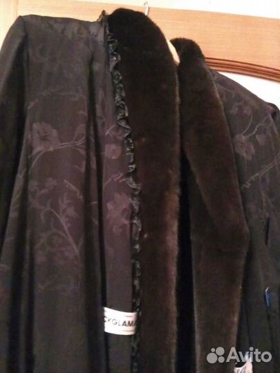 Норковая шуба Blackglama новая«makis roussulis Fur
