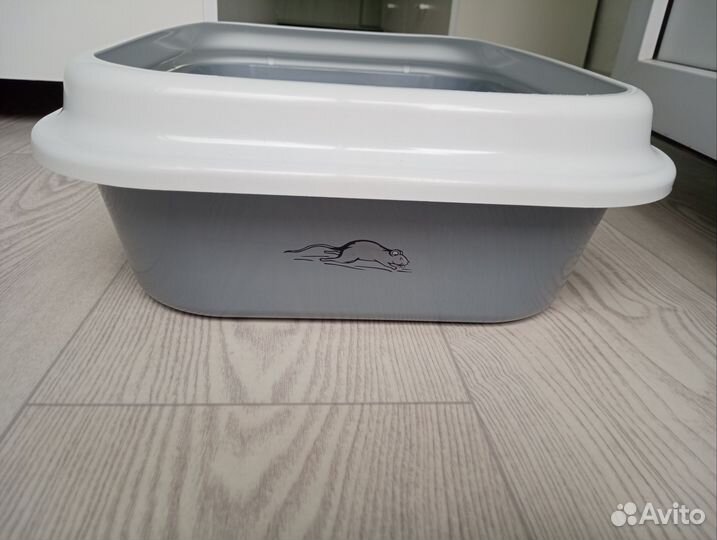 Лоток для кошек большой с бортиками