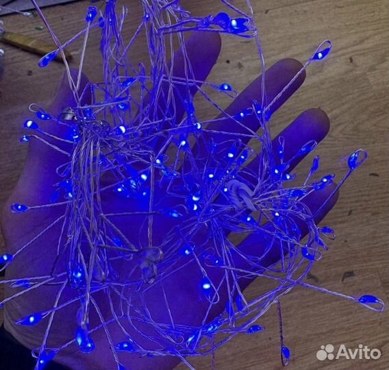 Гирлянда шторка (хвойная лапа)