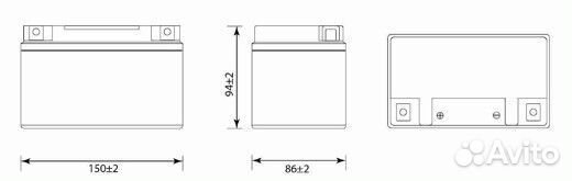 Акб Delta CT 1207 7 ah 150х86х94