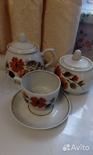 Сервиз чайный СССР ффз Чайка