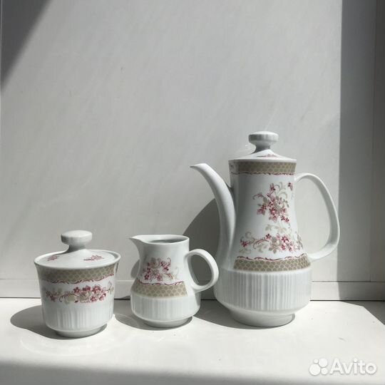 Кофейный сервиз ГДР (Ингласур) Colditz Фарфор