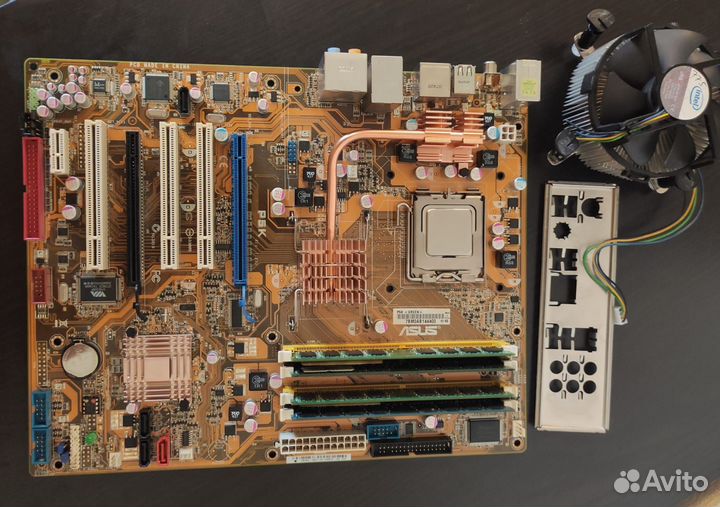 Материнская плата asus p5k 775 E8400 ddr2 8 Гб