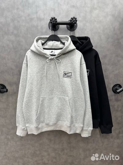 Худи Nike x Stussy оверсайз на флисе 2 цвета