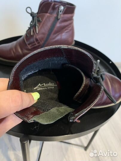 Ботильоны кожа 38