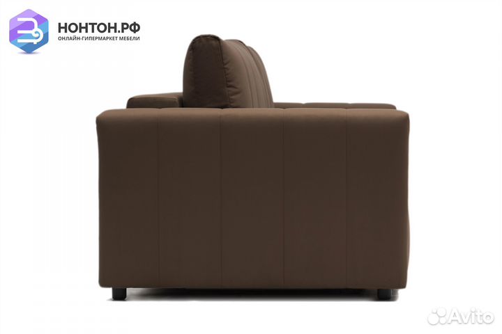 Диван еврокнижка Малибу коричневый