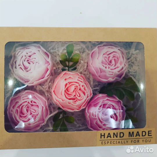 Подарочный Набор пионов из мыла. Ручна работа