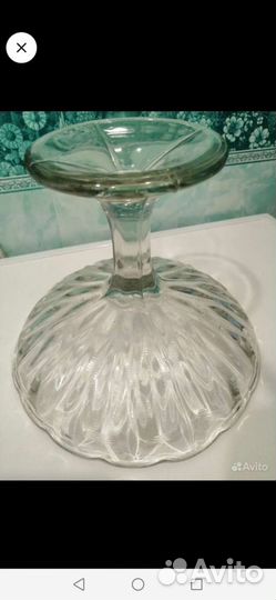 Ваза для фруктов на ножке СССР состояние идеальное