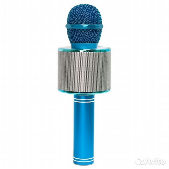 Беспроводной караоке-микрофон Wster WS-858 синий