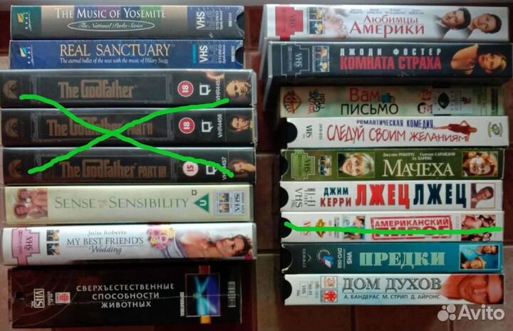 Видеокассеты с записью