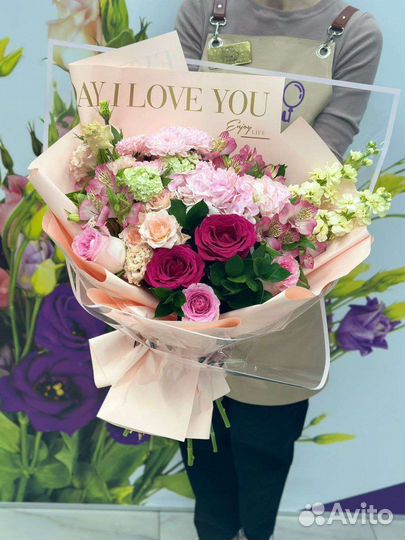 Доставка цветов, букет из роз