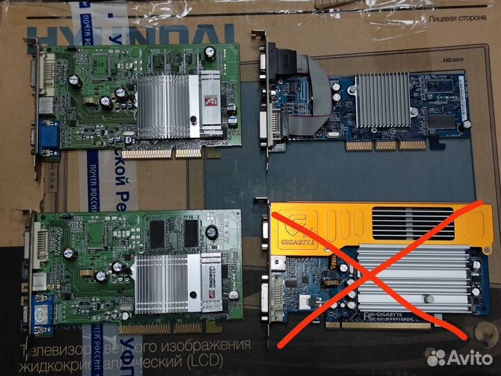 Number Nine SR9, затычки AGP, PCI и PCI-Express