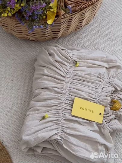 Платье изо льна