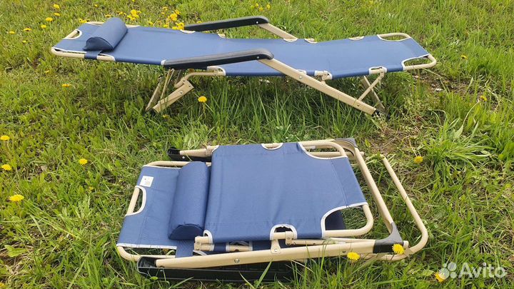 Кресло 3в1 шезлонг складное раскладушка