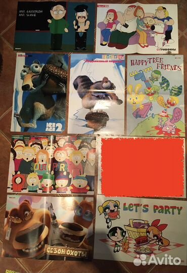 Плакаты из журналов. Мультсериалы. Знаки