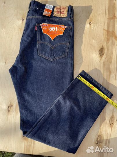 Мужские джинсы levis 501 W40, L34 на болтах