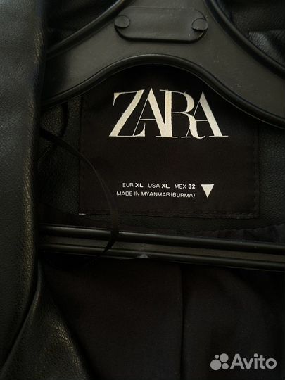 Куртка кожаная женская zara