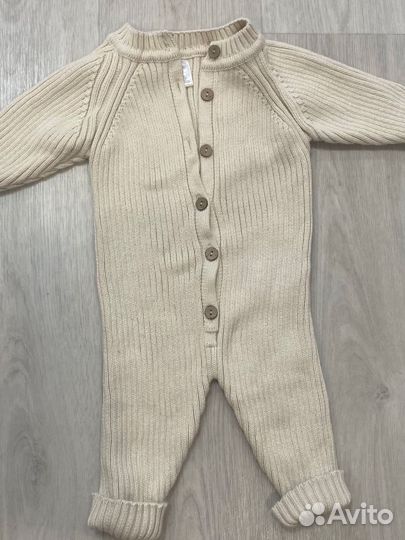 Вязаный комбинезон amarobaby 80-86 р