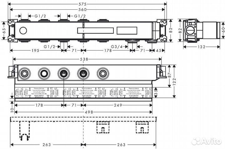 Hansgrohe 15311180 Встраиваемый смесите