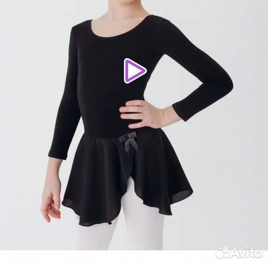 Купальник гимнастический с юбкой 122