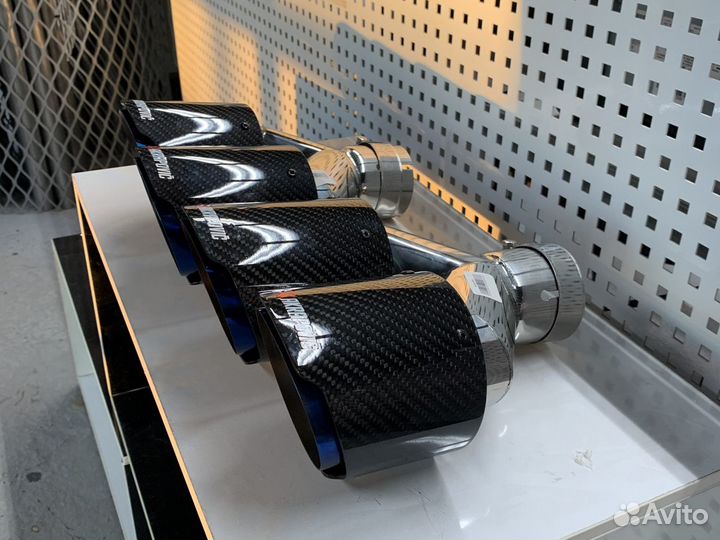 Насадки на глушитель карбон 100 мм