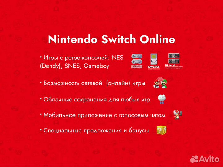 Nintendo Switch Online + Пакет расширения — 12 мес