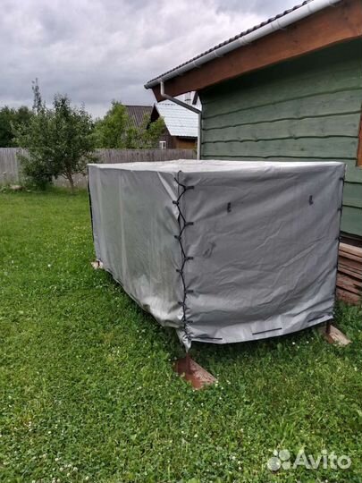 Тент с каркасом для легкового прицепа мзса 817711