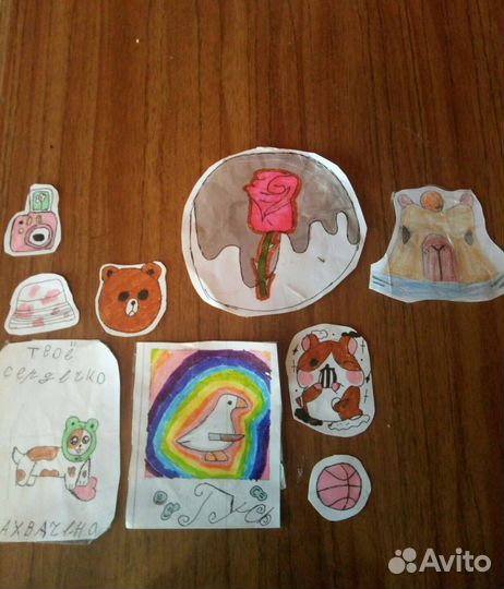 Наклейки и картинка