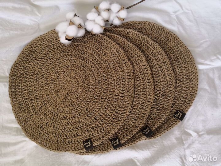 Салфетки сервировочные из джута