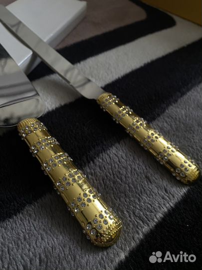 Свадебные нож и лопатка для торта