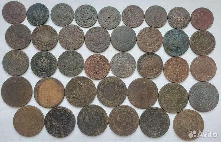 Погодовка 1 копейка 1867-1916гг. Коллекция монет