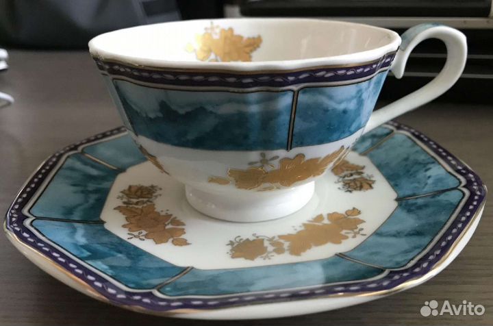 Чашка с блюдцем фарфор