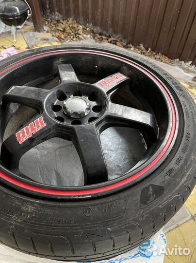 Колеса volk te37 r17 4х100 с шинами