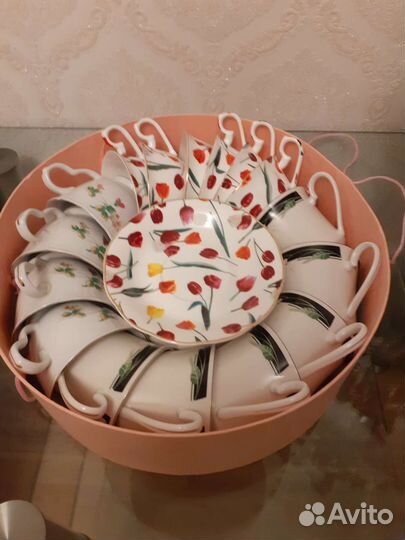 Чайные чашки с блюдцами СССР