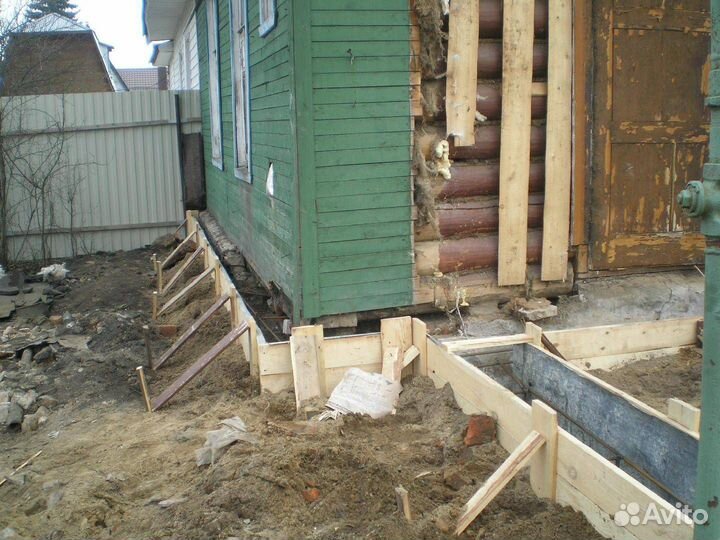 Ремонт реставрация старых фундаментов замена венца