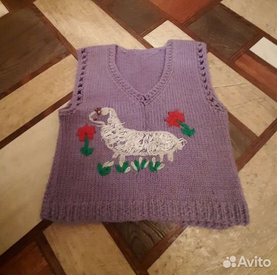 Вязаные детские вещи пакетом