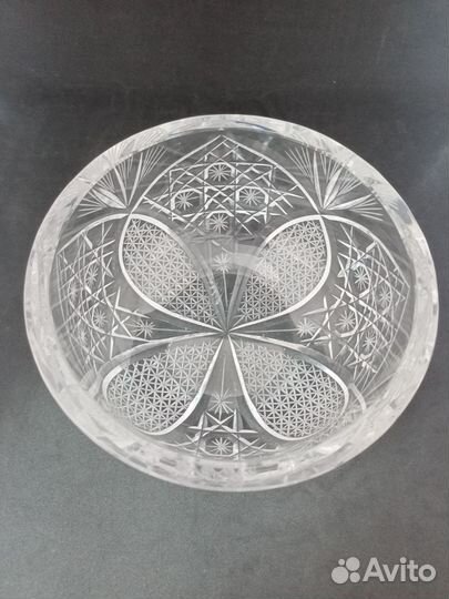 Хрустальная ваза, Салатник. Конфетница. СССР. Крас