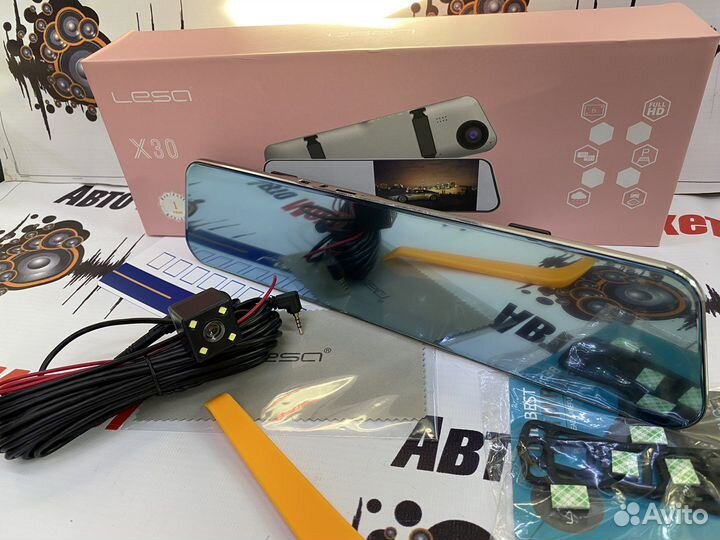 Зеркало-регистратор с 2-я камерами Lesa X30